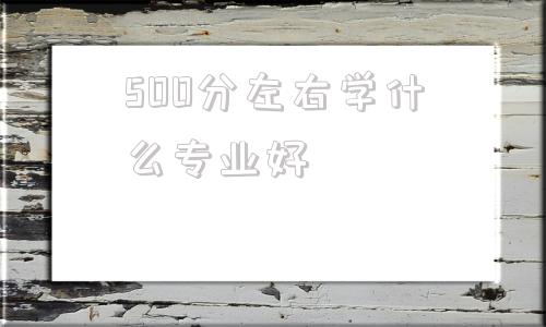 500分左右学什么专业好(500分左右在北京能上什么大学)